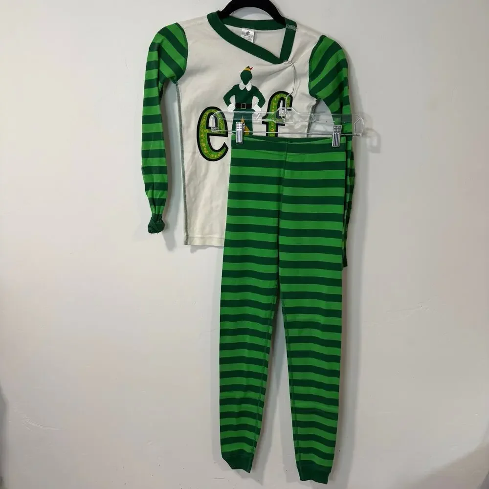 Hanna Andersson Long John Pajamas Organic Cotton Buddy the‎ Elf Christmas 10